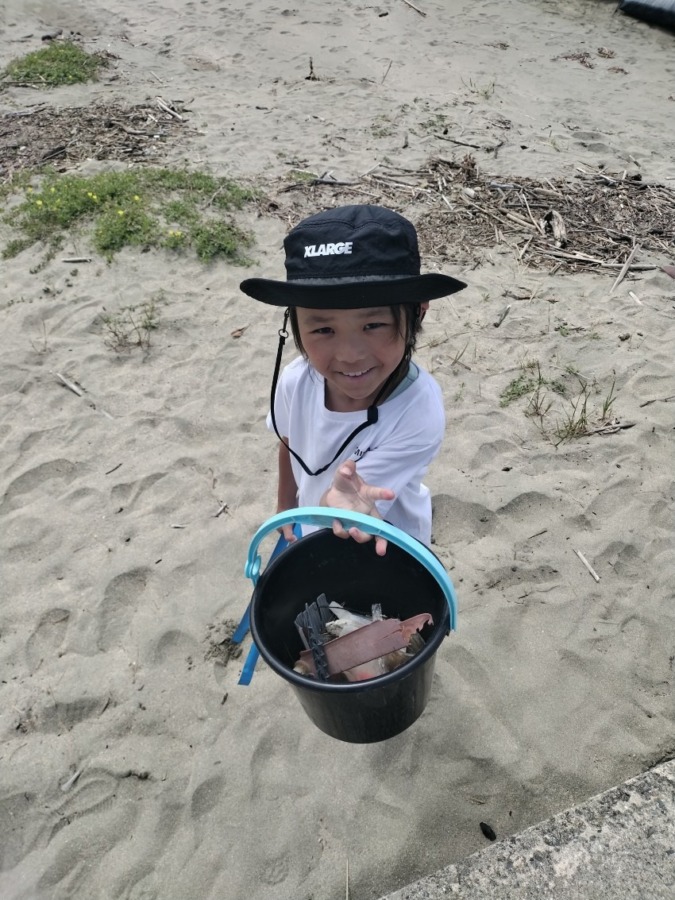 片男波を美しい海岸に✨